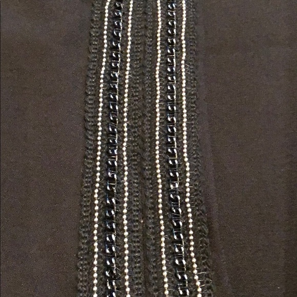 Beaded Accent Black Dress - Picture 7 of 7